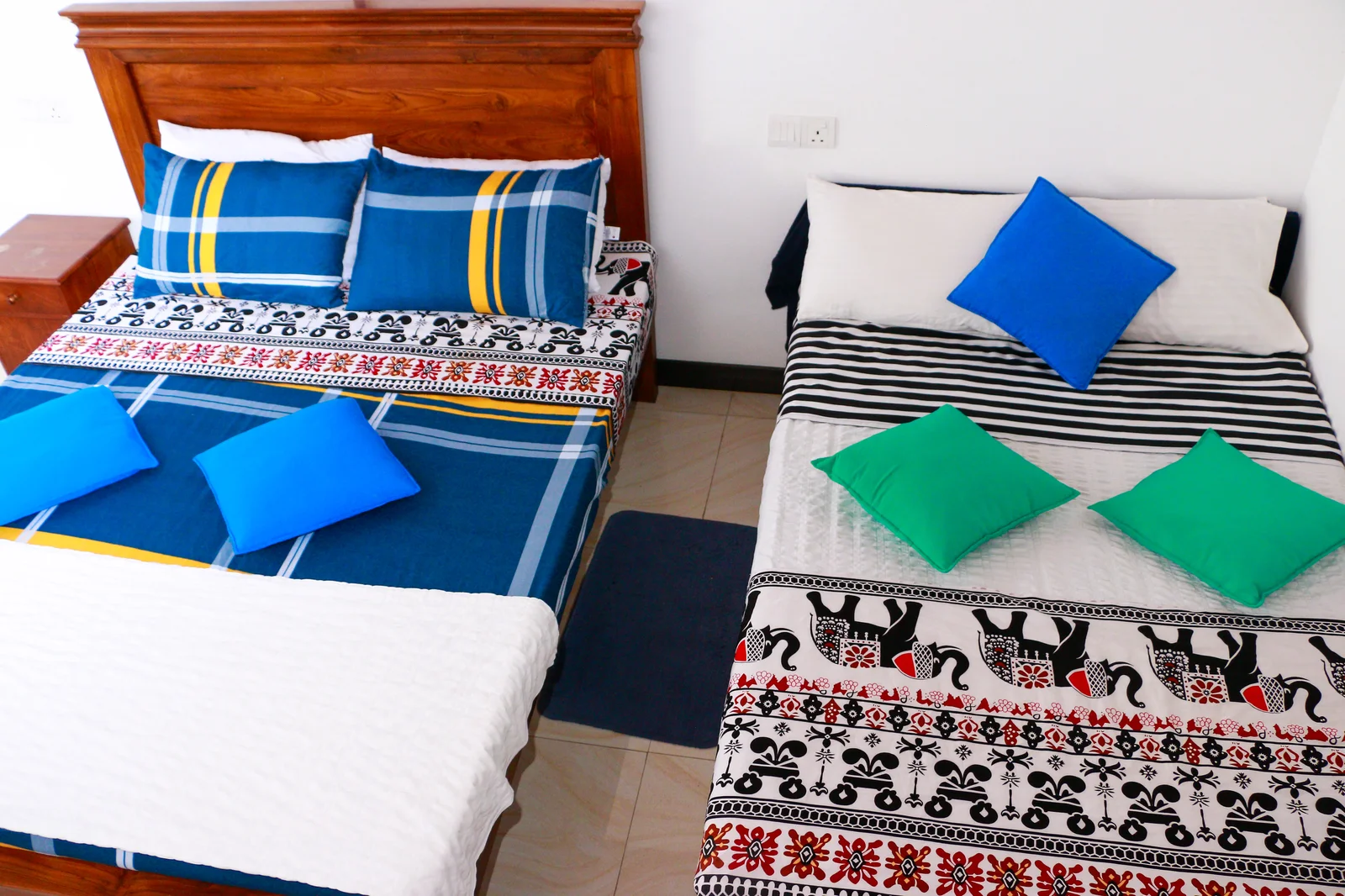 Deluxe Triple Room — Overview of the room layout showing modern amenities and serene atmosphere